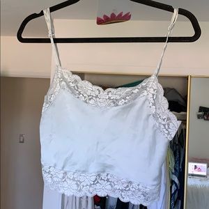 brandy melville silk lace top